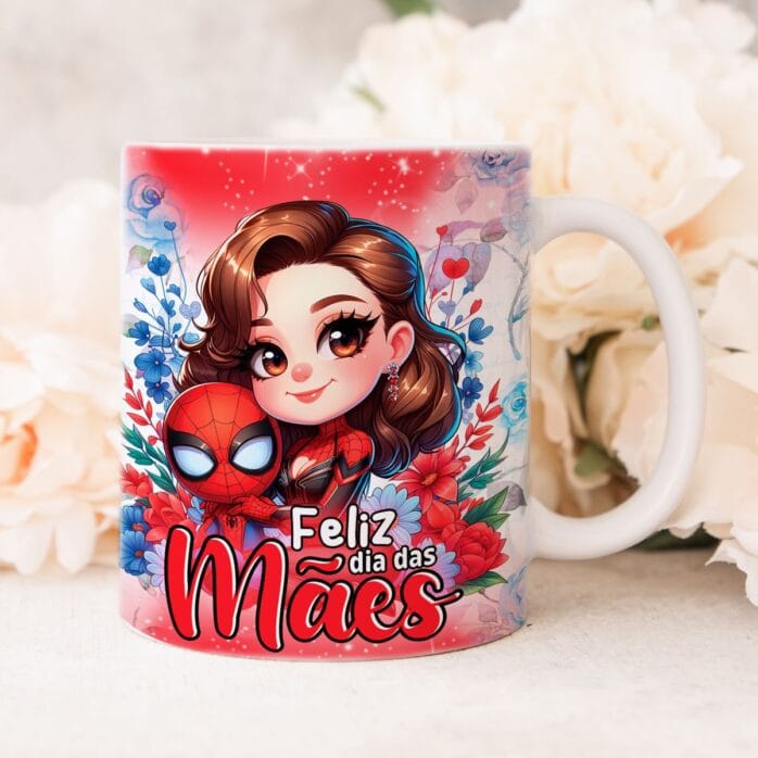 Estampas Caneca Mães Heroínas Sublimação + Ilustrações Png