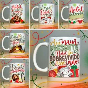 Estampas Caneca Natal Lindas Frases e Mensagens Natalinas 17 Estampas Caneca Natal Lindas Frases E Mensagens Natalinas 10