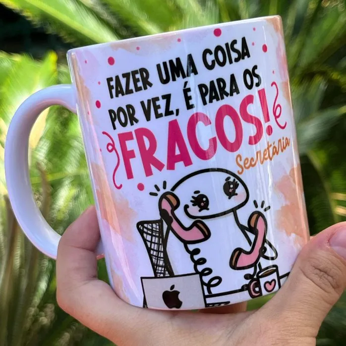 Estampas Caneca Secretária Flork Frases Arquivos Png