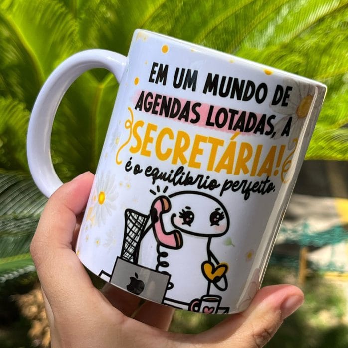 Estampas Caneca Secretária Flork Frases Arquivos Png