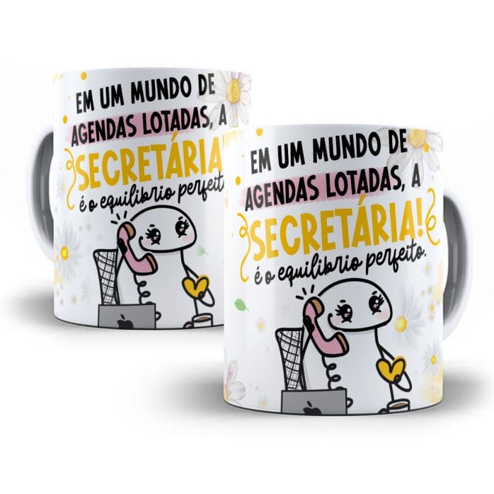 Estampas Caneca Secretária Flork Frases Arquivos Png