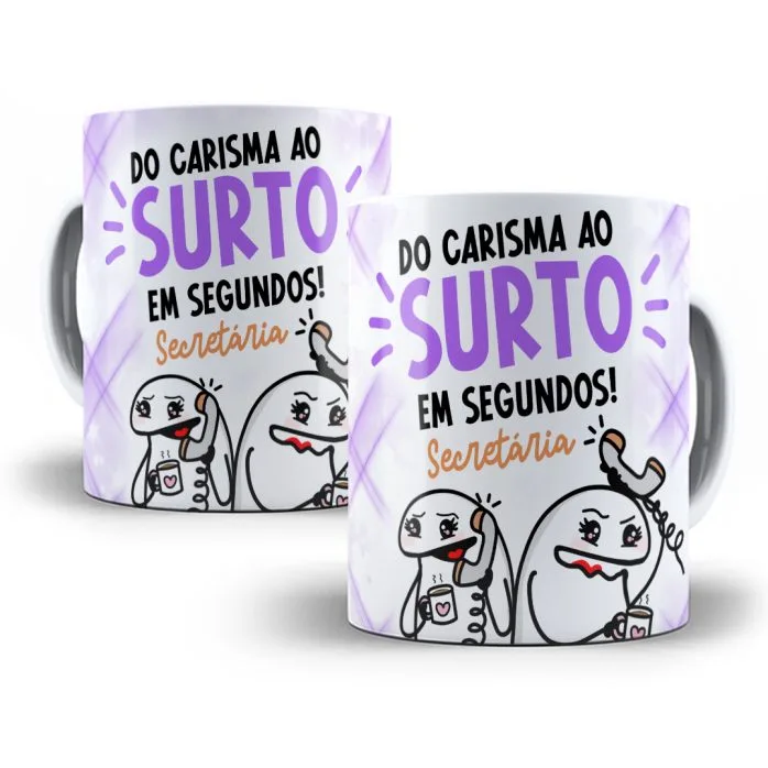 Estampas Caneca Secretária Flork Frases Arquivos Png