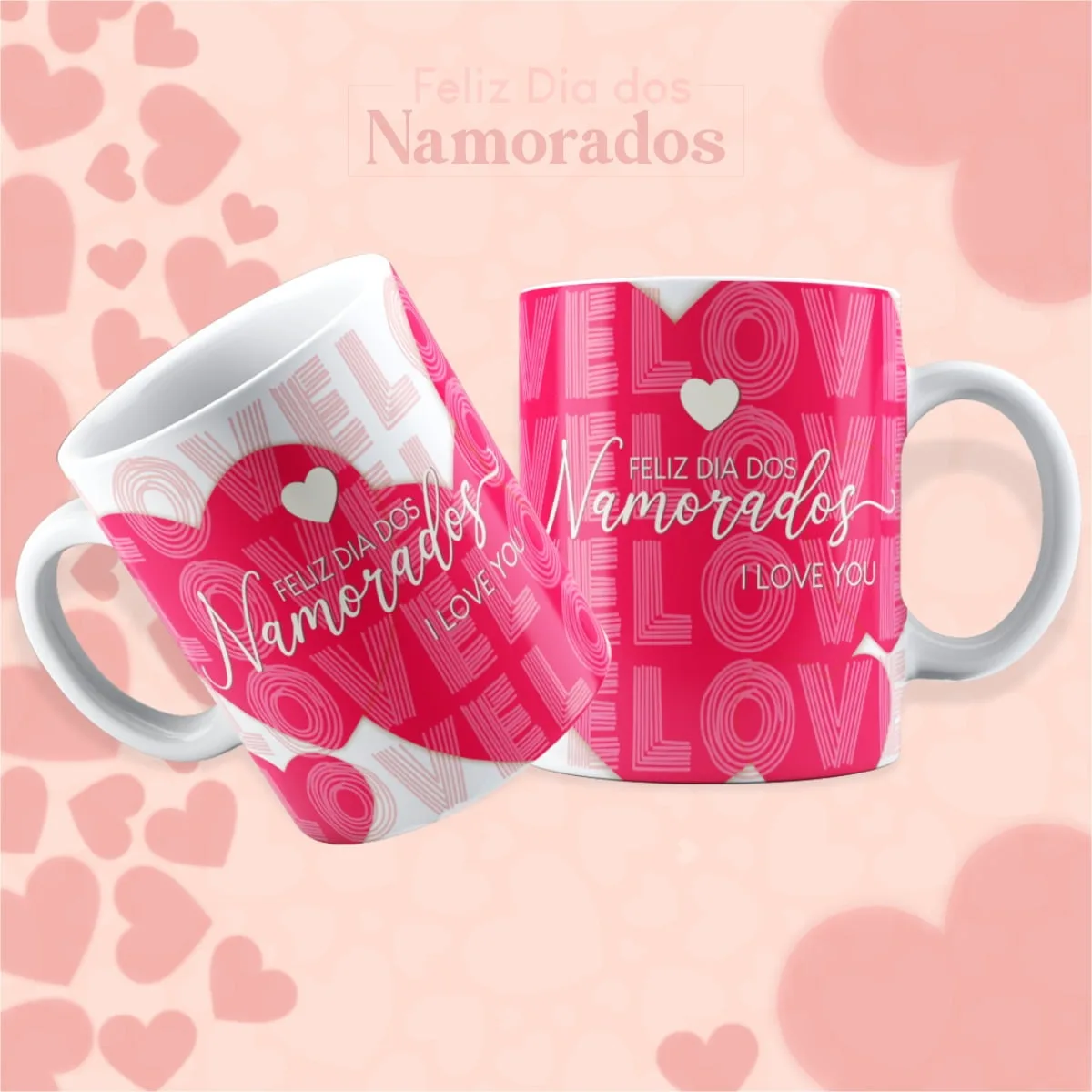 Estampas Canecas Dia Dos Namorados 2023 Editável Corel Draw