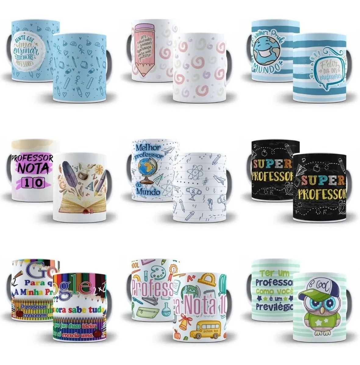 Estampas Sublimação Caneca Dia Dos Professores +500 Artes