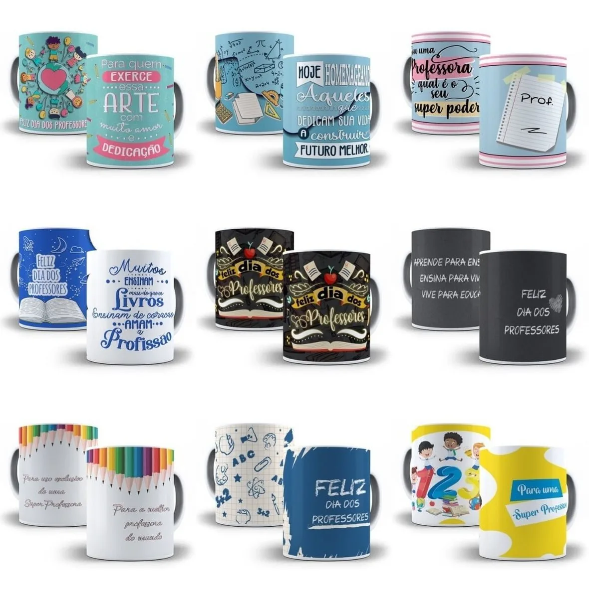 Estampas Sublimação Caneca Dia Dos Professores +500 Artes
