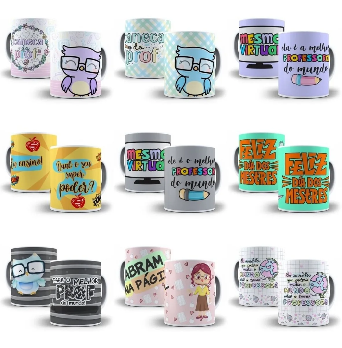 Estampas Sublimação Caneca Dia Dos Professores +500 Artes