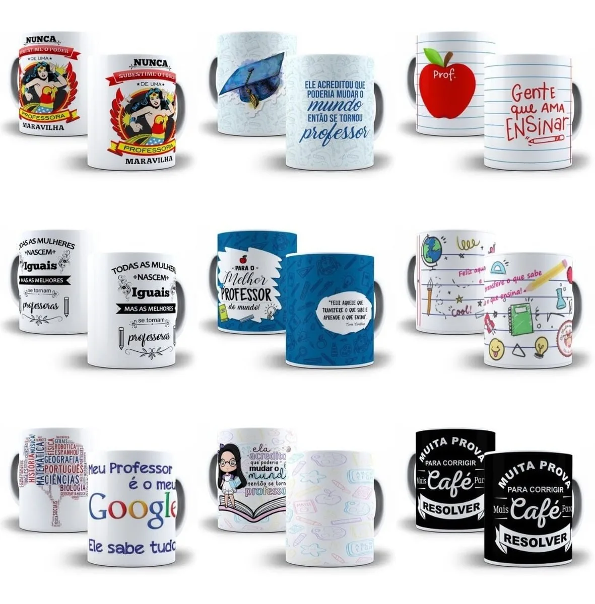 Estampas Sublimação Caneca Dia Dos Professores +500 Artes
