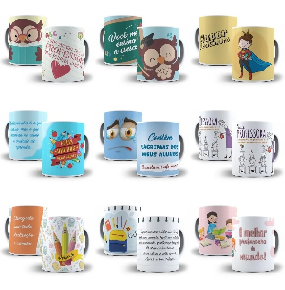 Estampas Sublimação Caneca Dia Dos Professores +500 Artes