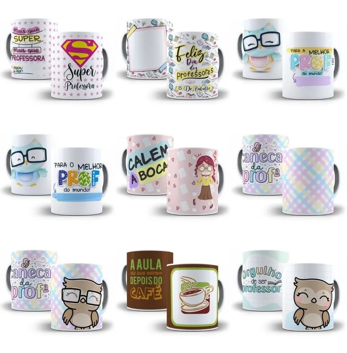 Estampas Sublimação Caneca Dia Dos Professores +500 Artes