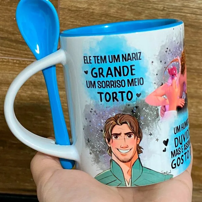 Estampas Sublimação Caneca Sorriso Torto Livs Namorados Love