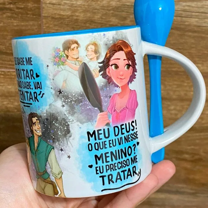 Estampas Sublimação Caneca Sorriso Torto Livs Namorados Love