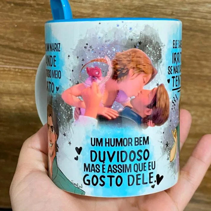Estampas Sublimação Caneca Sorriso Torto Livs Namorados Love