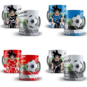 Estampas Sublimação Goku Dragon Ball Futebol Brasileirão