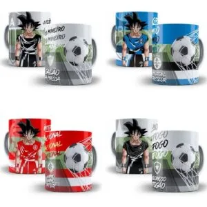 Estampas Sublimação Goku Dragon Ball Futebol Brasileirão