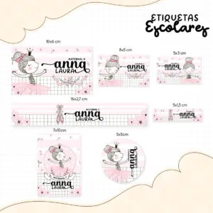 Etiqueta Escolar Ballet 20 Etiqueta Escolar Ballet