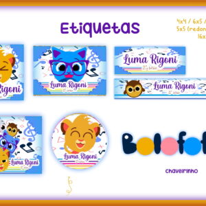 Etiqueta Escolar Bolofofos