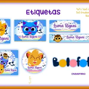 Etiqueta Escolar Bolofofos 2 Etiqueta Escolar Bolofofos