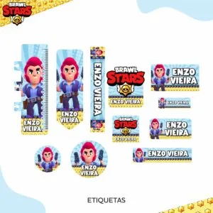 Etiqueta Escolar Brawl Stars 7 Etiqueta Escolar Brawl Stars