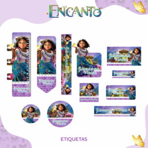 Etiqueta Escolar Encanto
