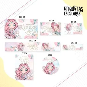 Etiqueta Escolar Fadas