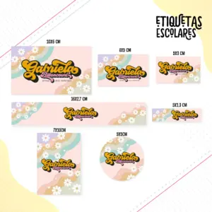 Etiqueta Escolar Groovy 10 Etiqueta Escolar Groovy