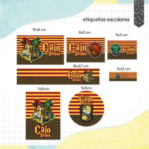 Etiqueta Escolar Harry Potter