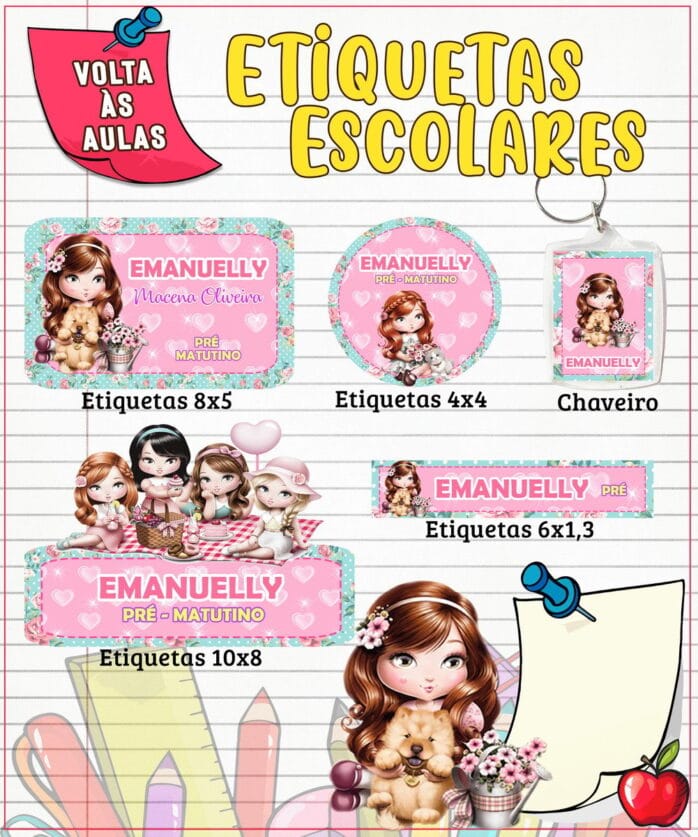 Etiqueta Escolar Julie