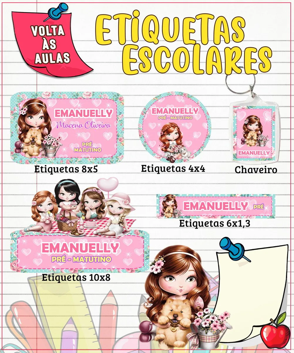 Etiqueta Escolar Julie 1 Etiqueta Escolar Julie