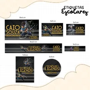 Etiqueta Escolar League Of Legends 21 Etiqueta Escolar League Of Legends
