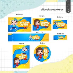 Etiqueta Escolar Luccas e Gigi 29 Etiqueta Escolar Luccas e Gigi