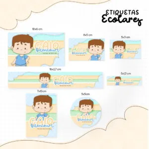 Etiqueta Escolar Menininho Moreno 11 Etiqueta Escolar Menininho Moreno