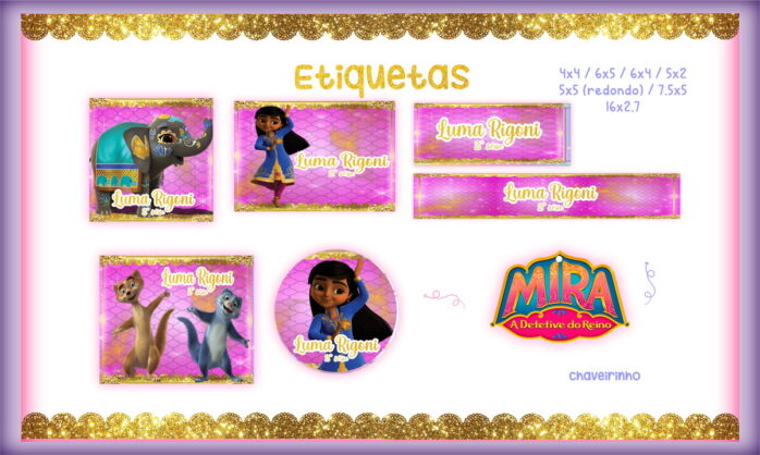 Etiqueta Escolar Mira Detetive