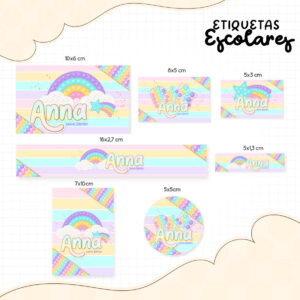 Etiqueta Escolar Pop It Menina 01
