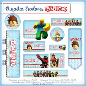 Etiqueta Escolar Roblox 16 Etiqueta Escolar Roblox
