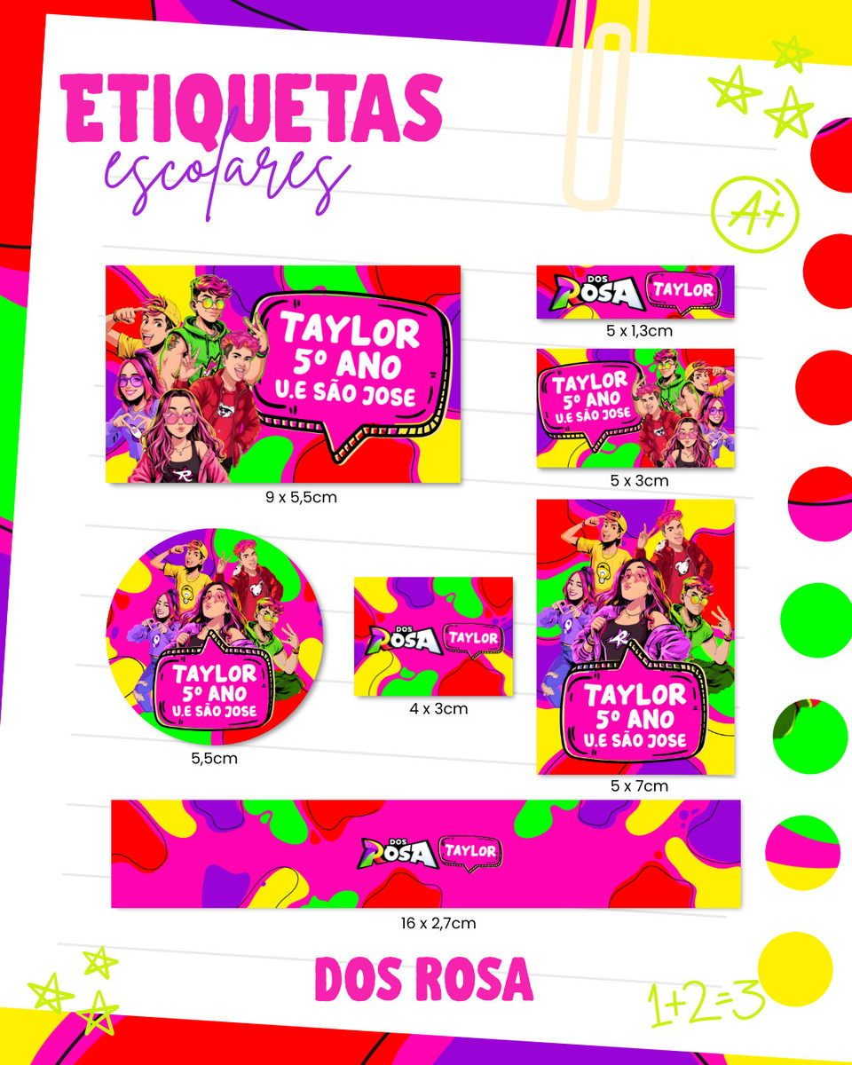 Etiquetas Escolares 2026 Arquivo Digital com 10 Temas 1 Etiquetas Escolares 2026 Arquivo Digital com 10 Temas