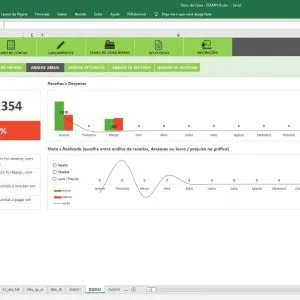 Excel Planilha Fluxo Caixa Dashboard Dre Metas Relatórios 21 Excel Planilha Fluxo Caixa Dashboard Dre Metas Relatórios