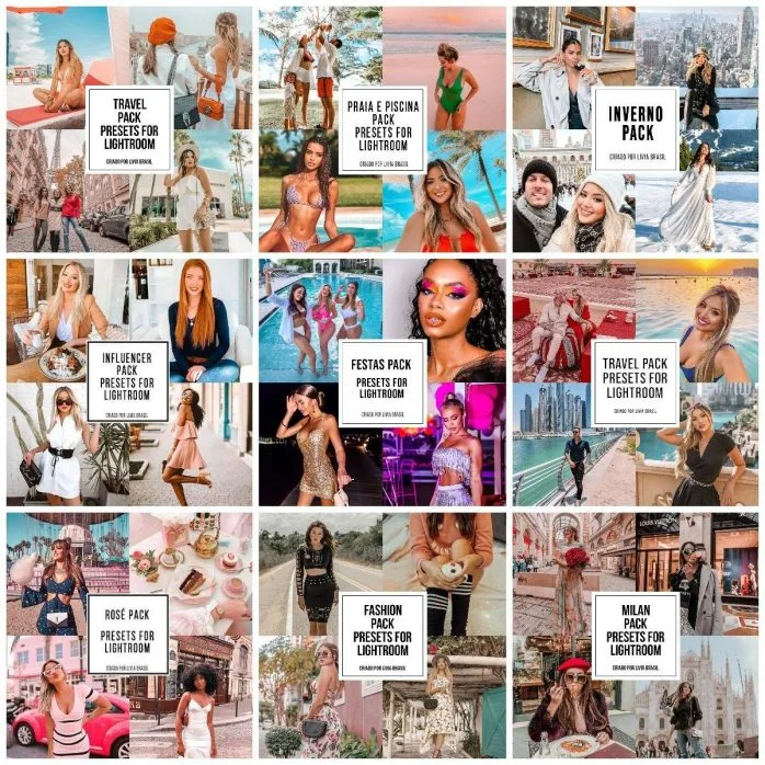 Feed Perfeito Livia Brasil Presets Lightroom Influenciadora