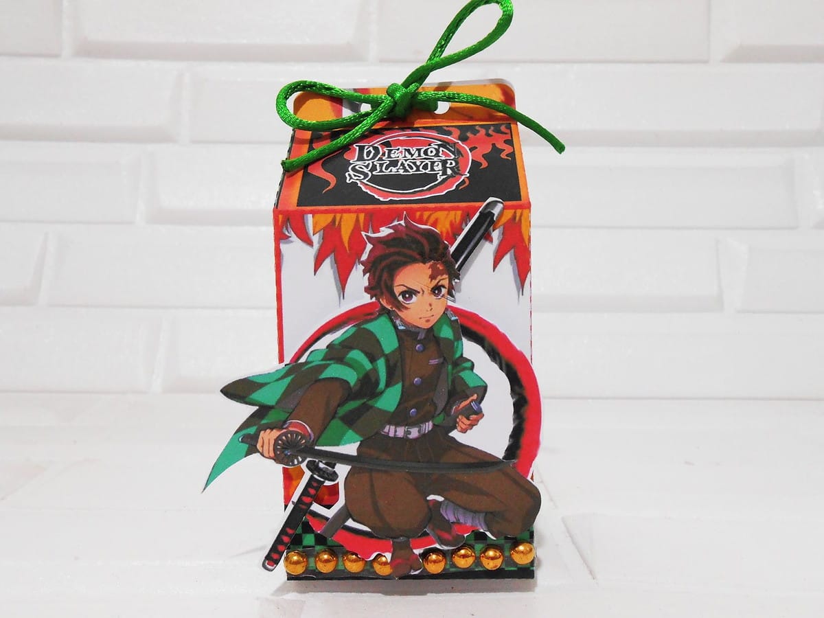 Arquivo Festa Demon Slayer Digital com Toppers e Máscaras 3 Arquivo Festa Demon Slayer Digital com Toppers e Máscaras - Imagem 3