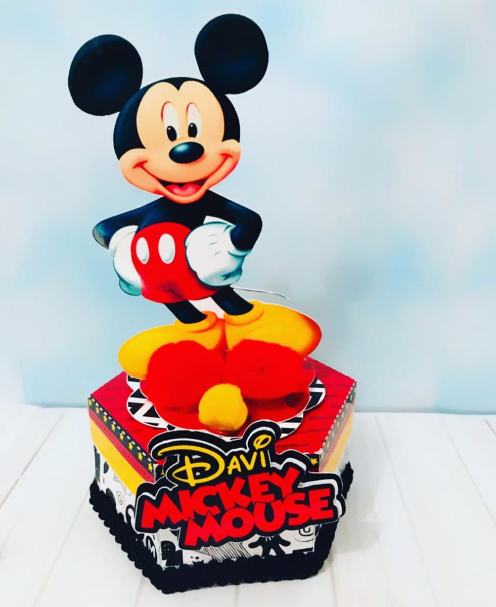 Kit Festa Mickey Digital para Imprimir e Personalizar 5 Arte digital de personagem popular para decoração de festa infantil.