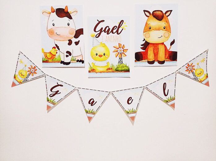 Festa Pronta Só um bolinho Fazendinha Menino