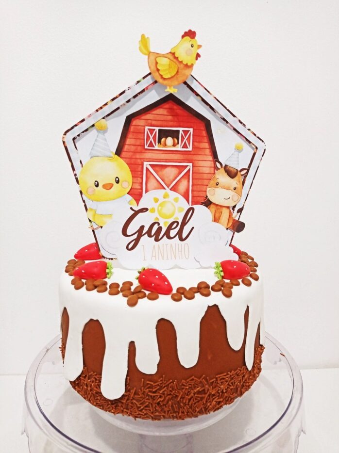 Festa Pronta Só um bolinho Fazendinha Menino