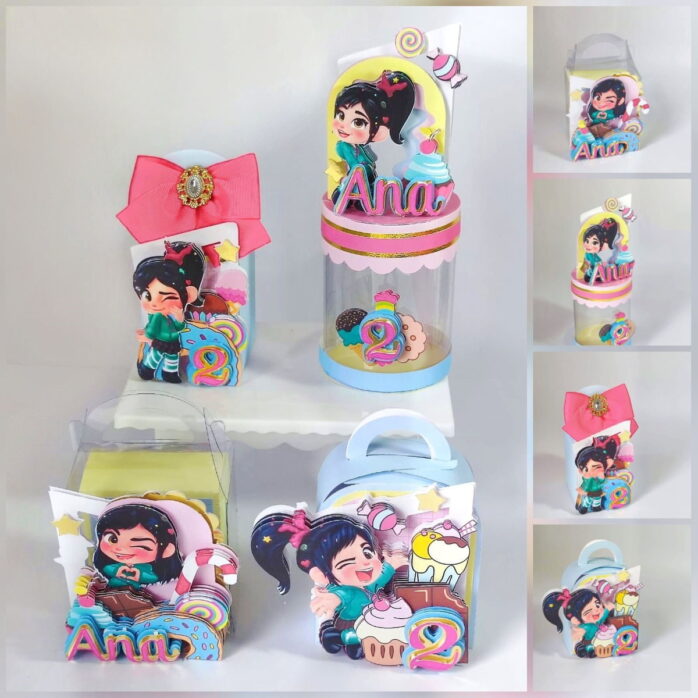 Kit Festa Vanellope Luxo com PDF para Imprimir e Studio 41 festa vanellope luxo studio e pdf