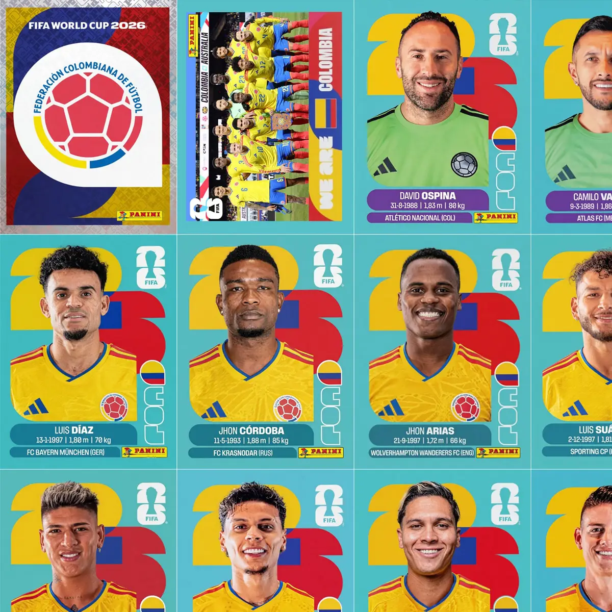 Figurinhas Copa México Canadá EUA 2026 PDF para Imprimir 6 Figurinhas Copa México Canadá EUA 2026 PDF para Imprimir