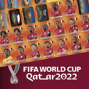 Figurinhas Da Copa Do Mundo 2022 Laranja Arquivo Digital Pdf