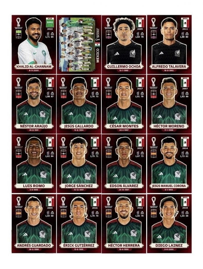 Figurinhas Digitais Oryx Edition Copa Qatar 2022 P/ Imprimir