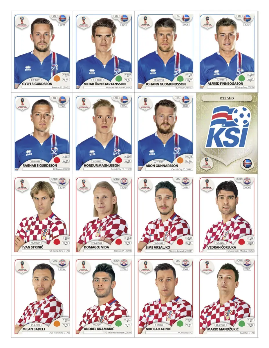 Figurinhas P Imprimir Copa Do Mundo Russia 2018 + Legends 6 Figurinhas P Imprimir Copa Do Mundo Russia 2018 + Legends