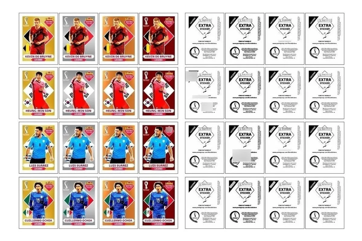 Figurinhas P Imprimir Legends + Rookies + Cocacola Copa 2022