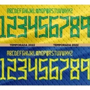 Fonte Camisa Seleção Brasileira Copa 2022 Catar Vetorizada