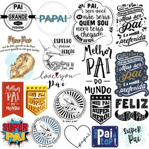 Frases Lettering Dia dos Pais Frases Paizão Super Pai Png