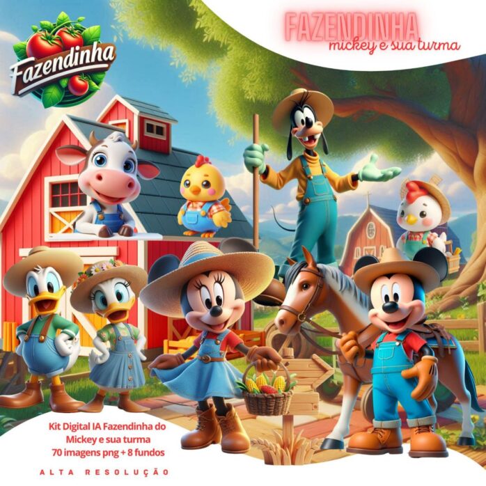 Ilustracoes Fazendinha Do Mickey E Sua Turma Cute Png 3